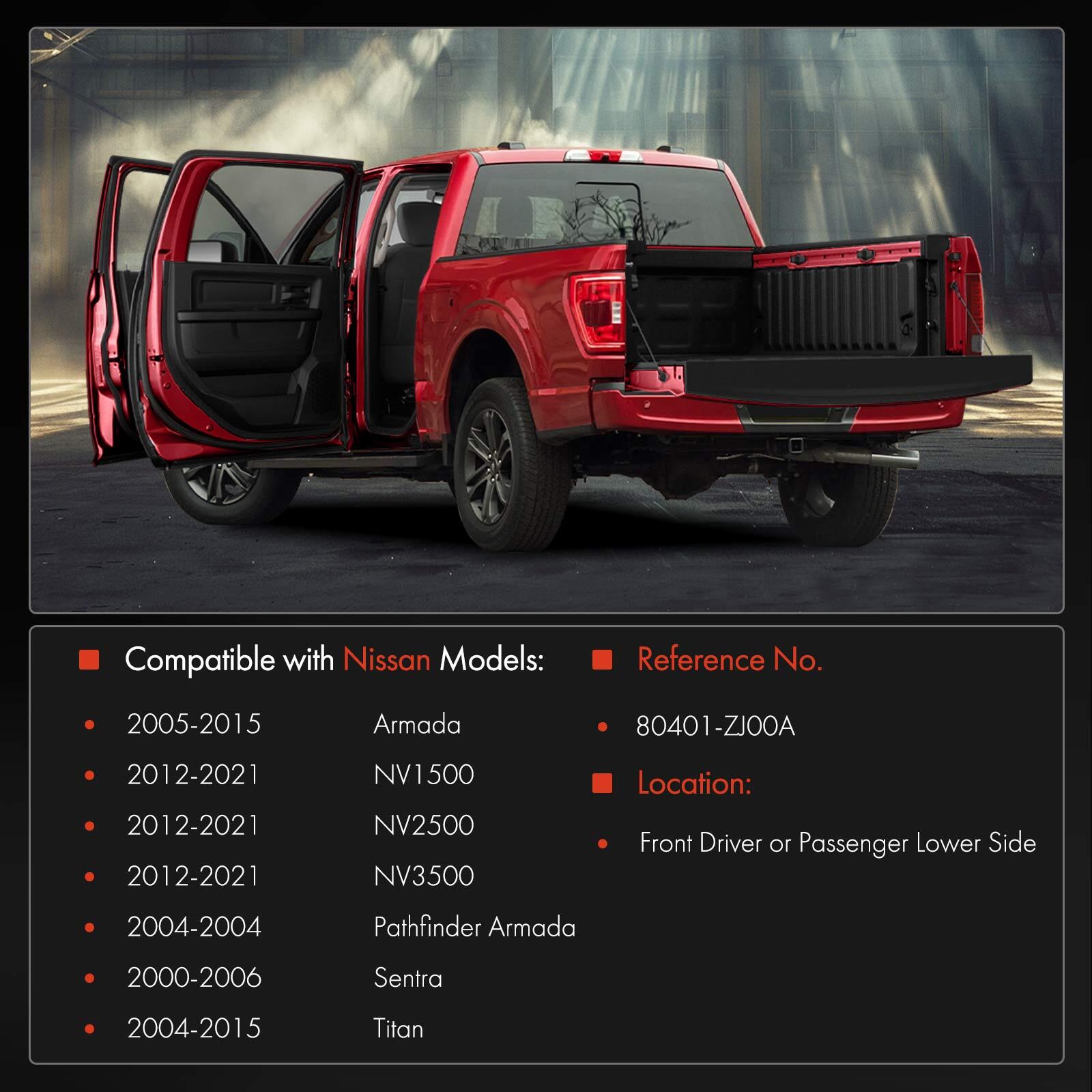 Front LH/RH Lower Door Hinge for Nissan Armada 2005-2015 Sentra 2000-2006 Titan