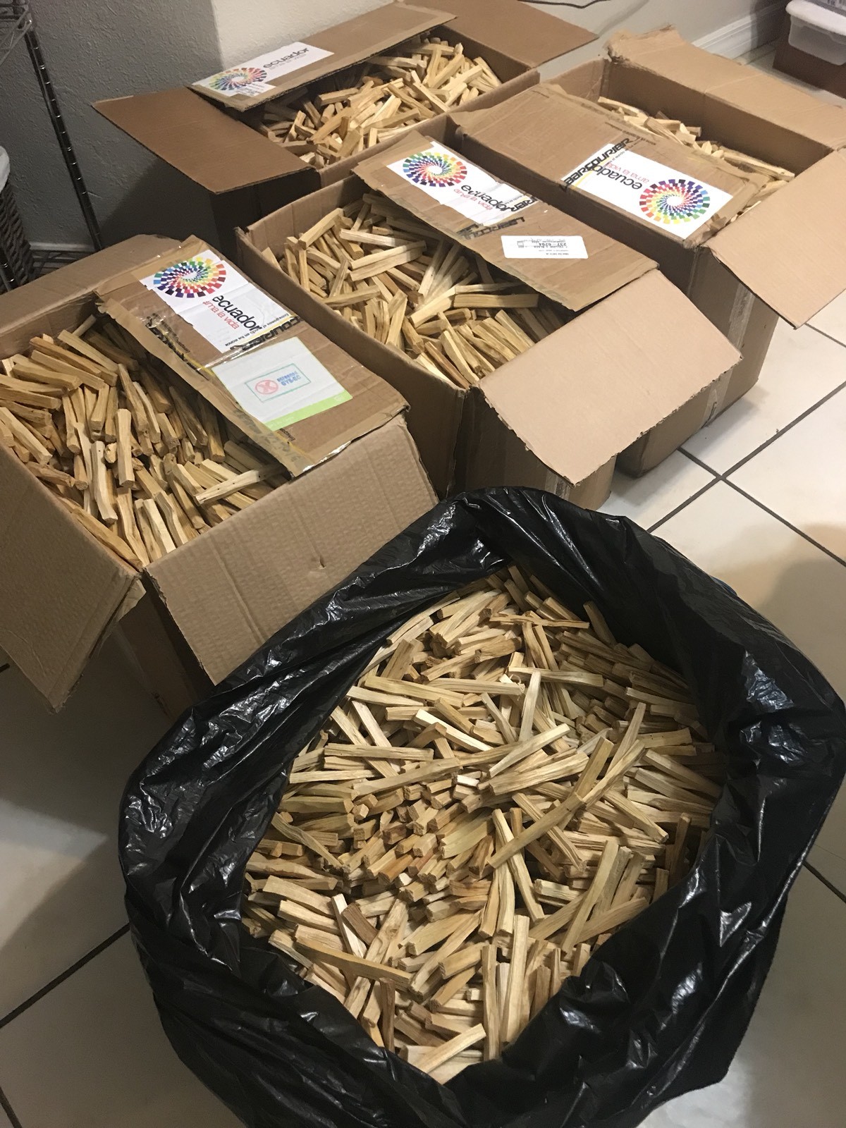 Palo Santo Incense 38 (STICKS APPROX) 1/2 lb SIZE BAG(4+inches long)