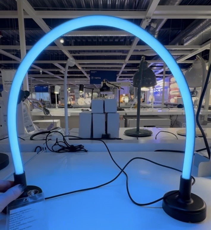 IKEA SMÅSNÖRE LED Decorative Lighting Dimmable Adjustable Table Lamp New In Box