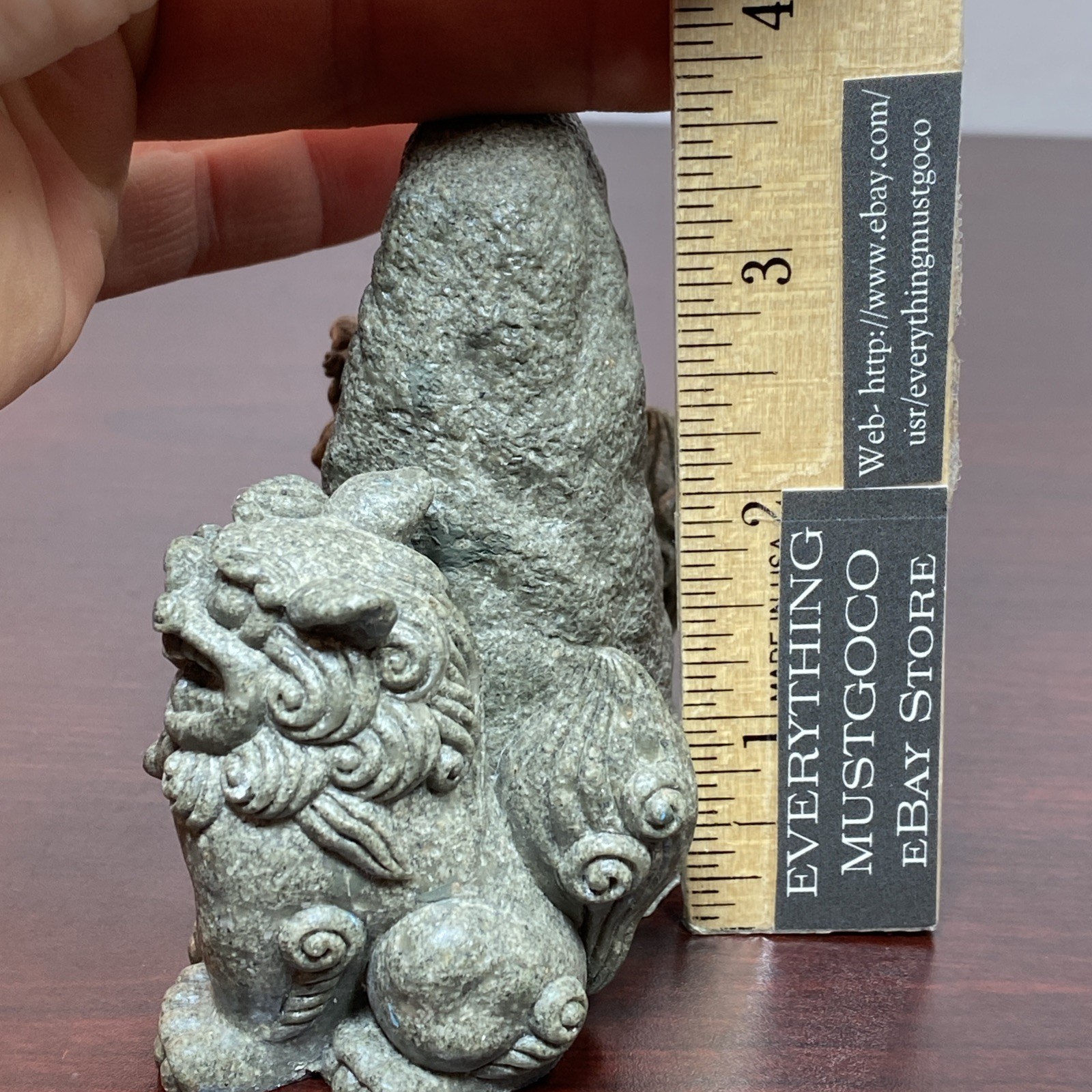 Shisa Ishiganto Lion Dog Statue Traditional Amulet Figure Mini Okinawa Japan