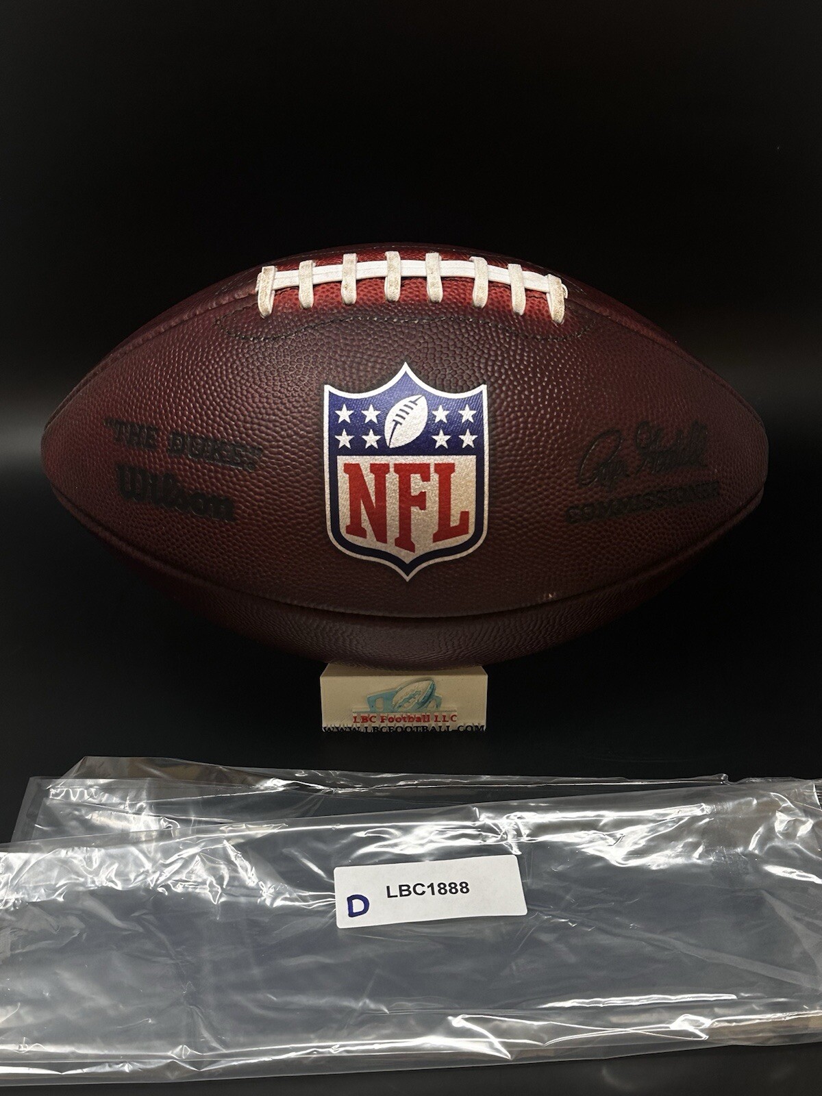 New Wilson The Duke NFL Football Fully Game Prepped + Tacky Bar and Brush