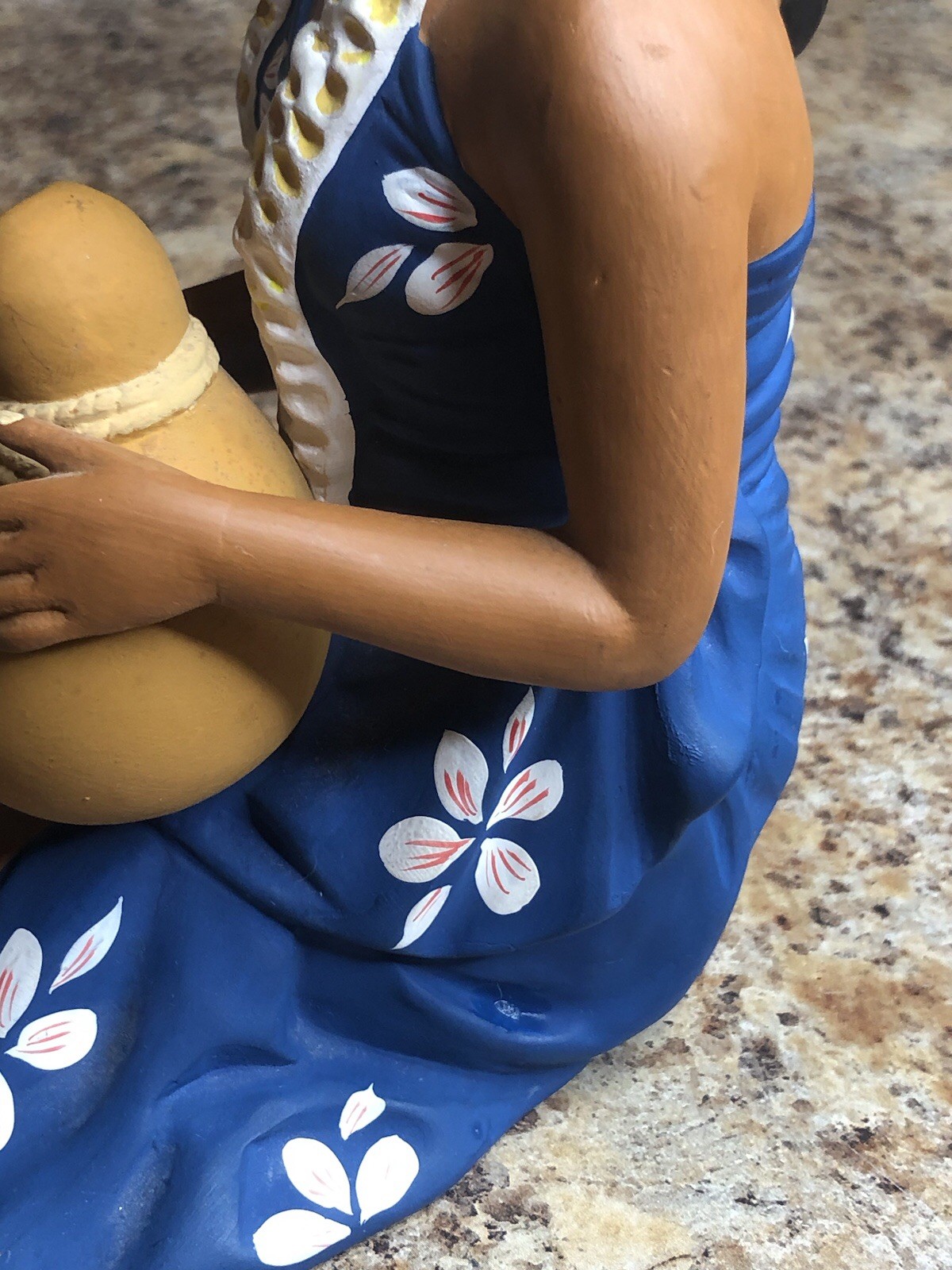 Very Rare 1950’s Hakata Urasaki Hawaii Hula Doll With IPU Made In Japan Damaged