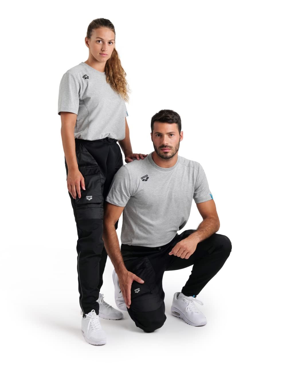 ARENA Men's Team Half-Quilted Tech Cargo Water Repellent Pant, Black, Small