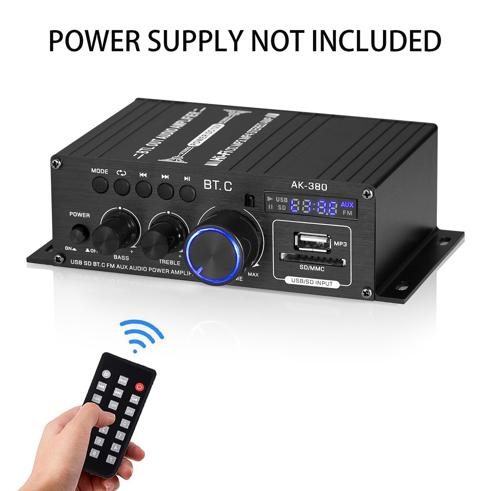 Stereo Digital Bluetooth Amplifier Music Player Home Amp with U-disk/SD/FM Radio