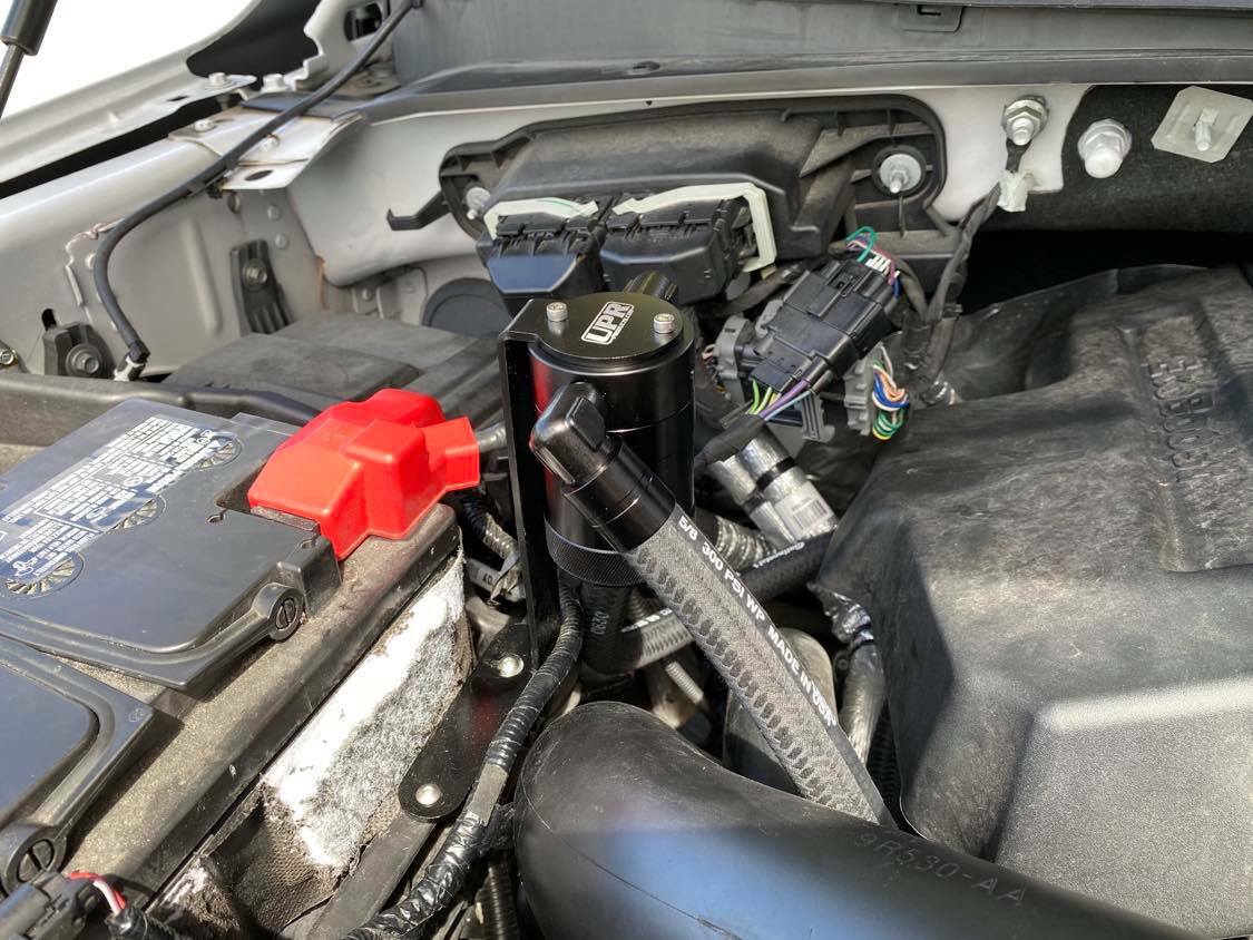 Genuine UPR Oil Catch Can Fits F150 Ecoboost 2.7 3.5 5.0 Braided Hoses