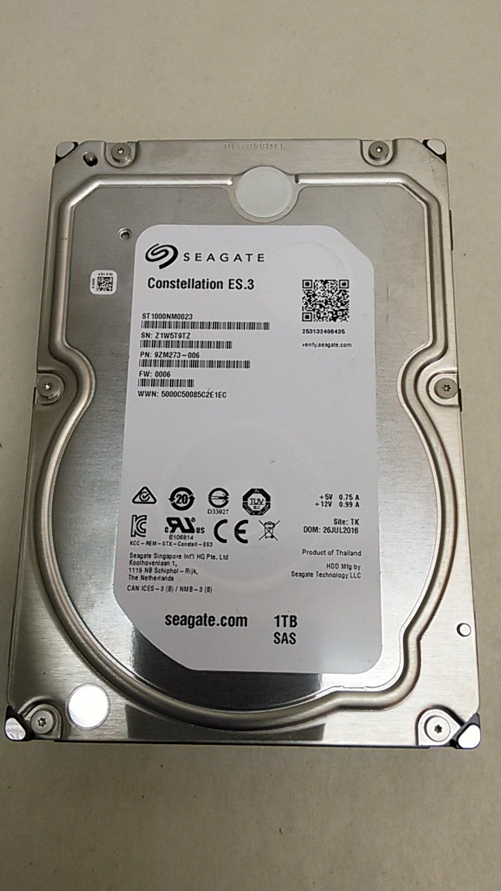 Seagate Constellation ST1000NM0023 1 TB 3.5 in SAS 2 Enterprise Drive