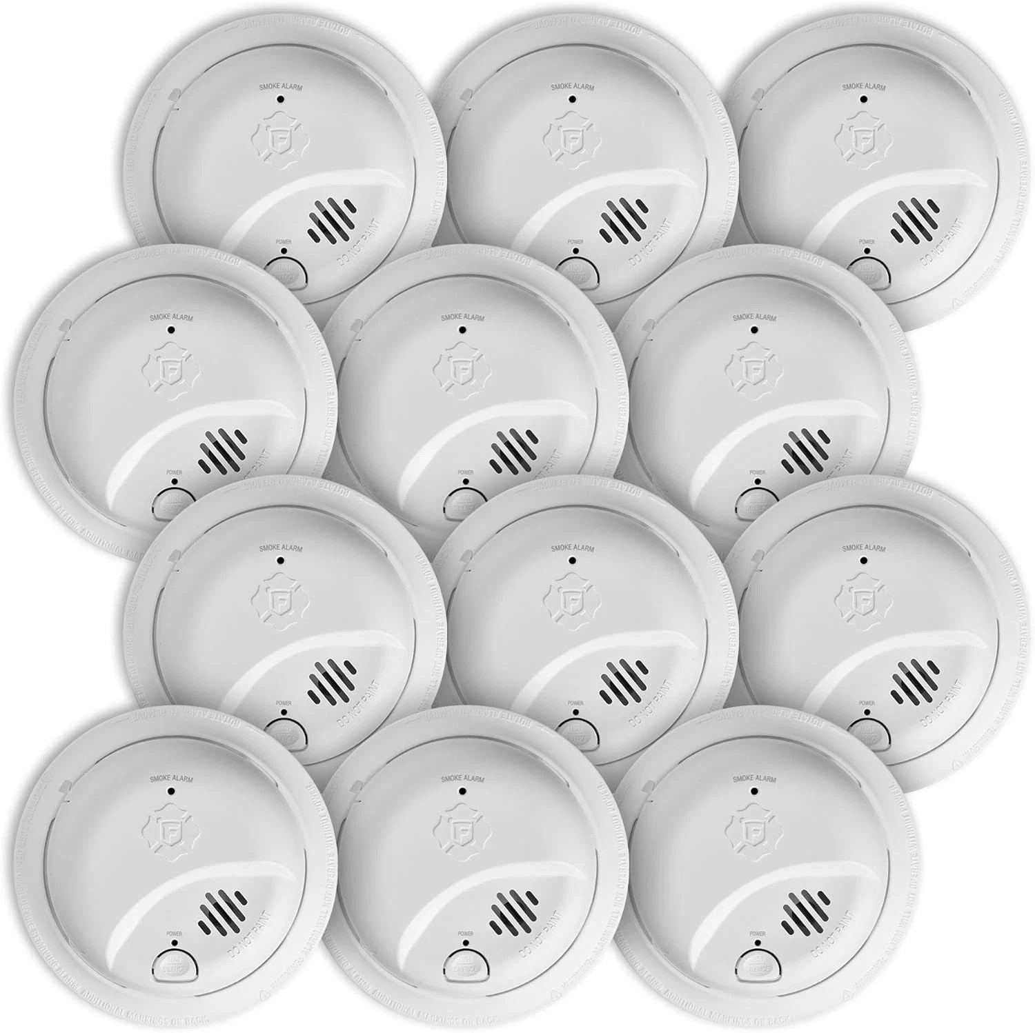First Alert BRK SMI100-AC 9120B, Hardwire Interconnect Smoke Alarm - 12-Pack