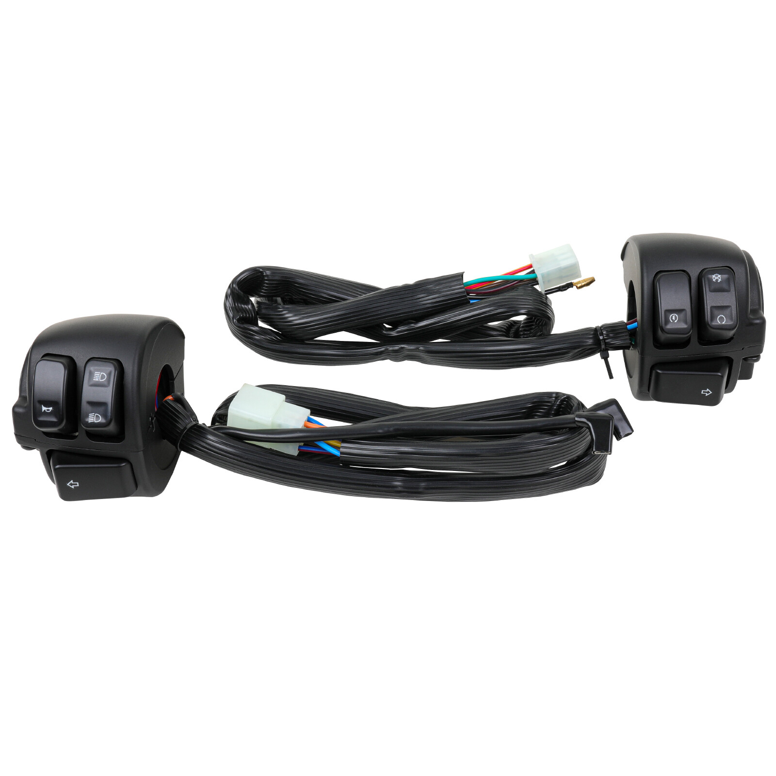 1" 25mm Handlebar Control Switch + Wiring Harness For Harley Sportster 883 1200