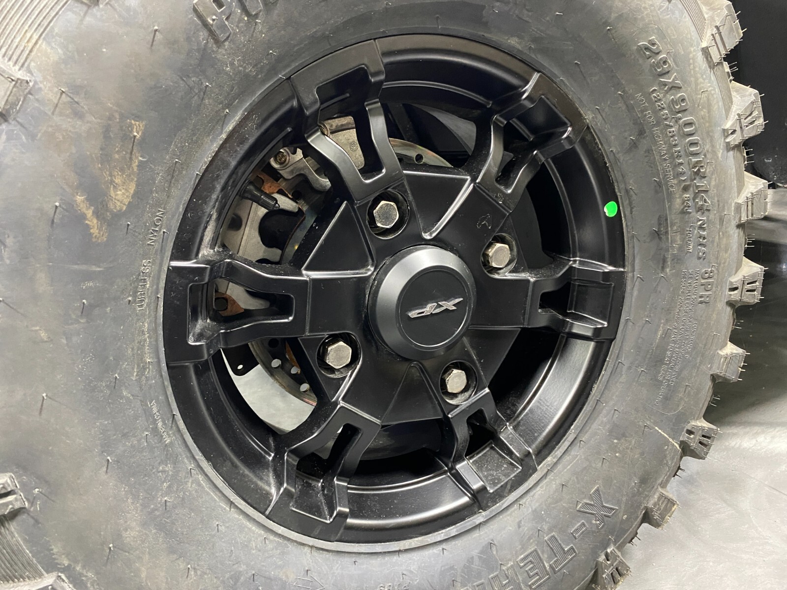 2022-2025 Polaris Ranger XP 1000 OEM Black Front Rim Wheel 1525247-458