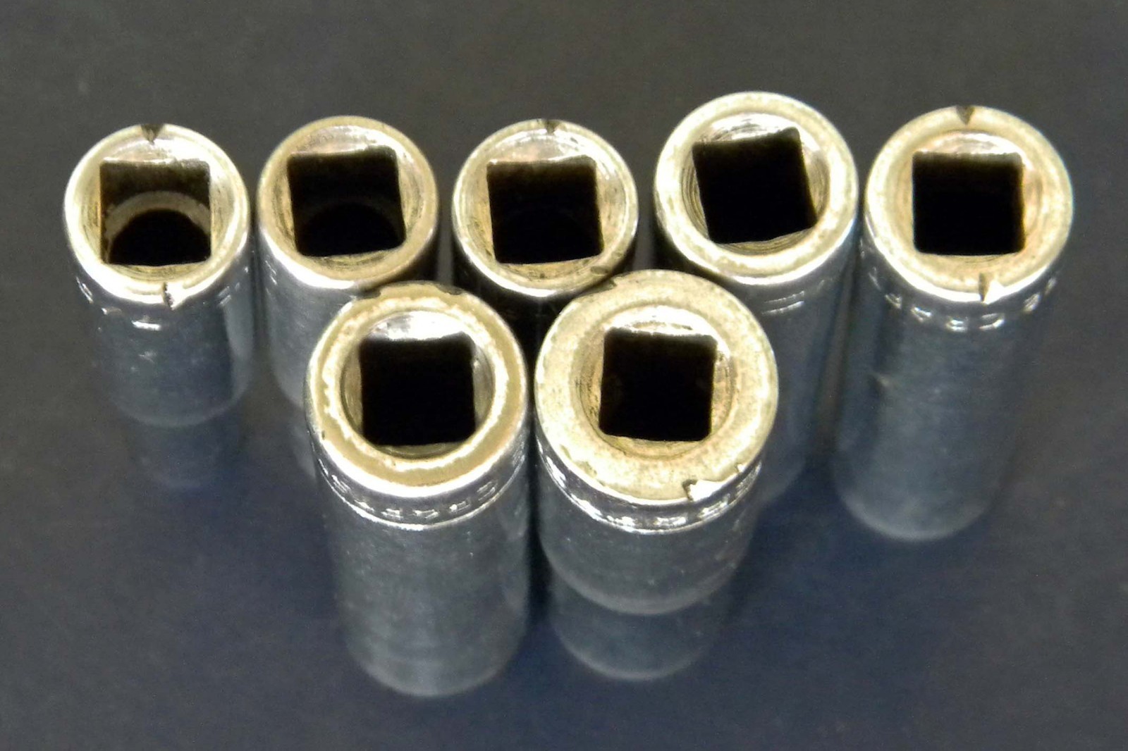 Vtg Craftsman 22 PC =V= 6PT, 12PT SAE Shallow, Deep Sockets, Extensions Lot