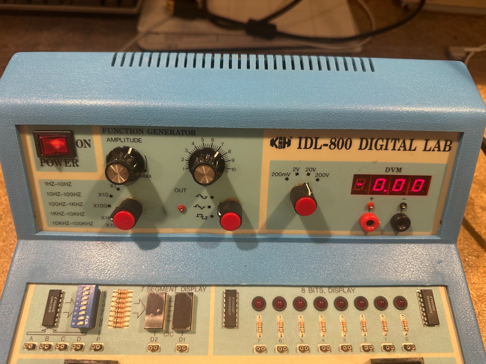 K&H Digital Logic Lab IDL-800 Function Generator Digital Electronics Trainer