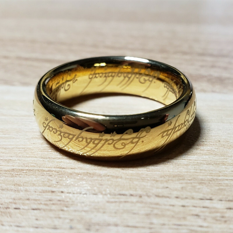 Lord of the Rings The One Ring Tungsten Jewelry Collection Best Gift