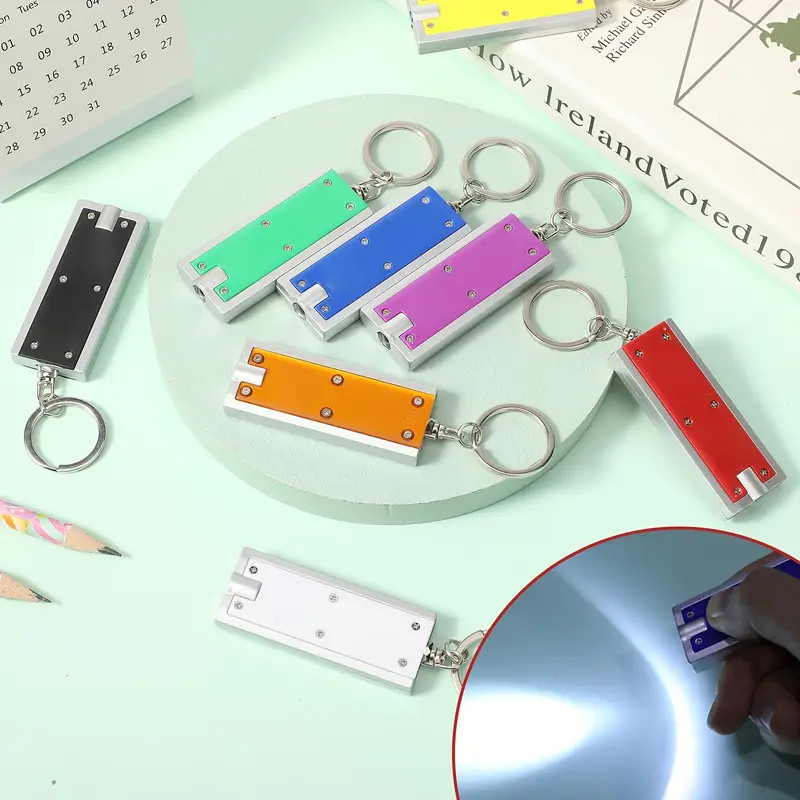 1~500x Mini Keychain Flashlight LED Light Bulk Small Flashlight for Outdoor Lot