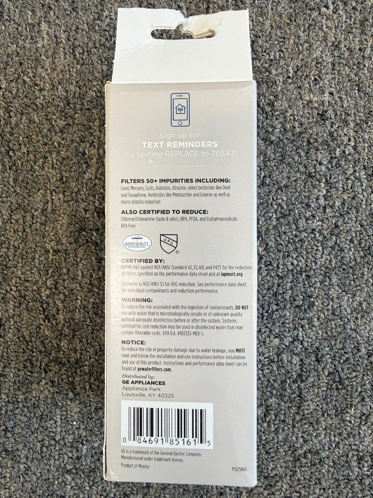 GE XWFE Genuine Refrigerator Water Filter ( WITH CHIP), 100% Authentic