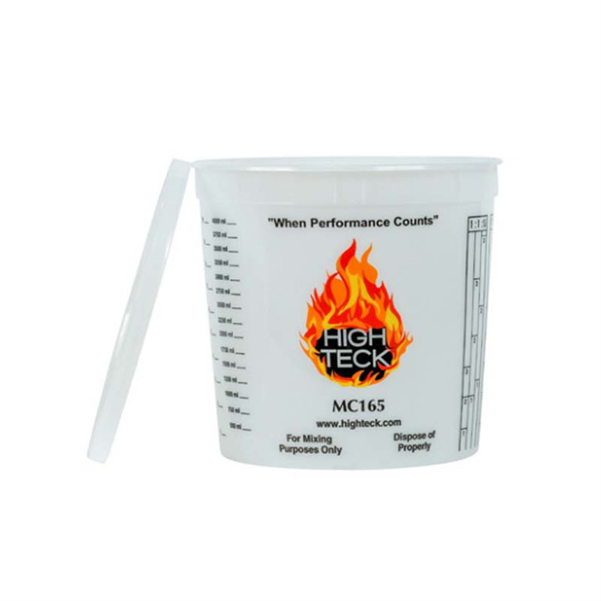 High Teck Products MC165L Lid, Polypropylene, For 5 qt Mixing Cups