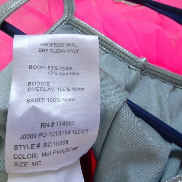 Revolution Dancewear Girls Say Hey Dance Costume Dress MC Medium Child RC16868