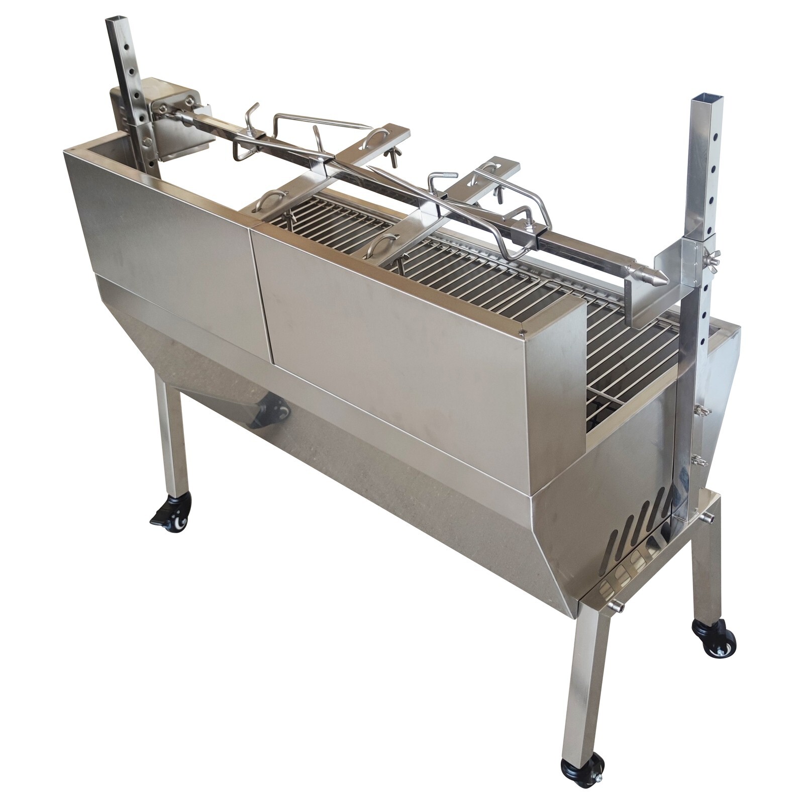 35" BBQ Grill Pig Whole Lamb Grill Motor Rotisserie Kit Electric Spit Roaster