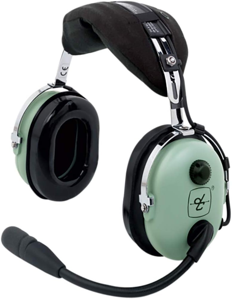 David Clark H10-13.4 Aviation Headset - GA Dual Plugs - Wool Head Cushion