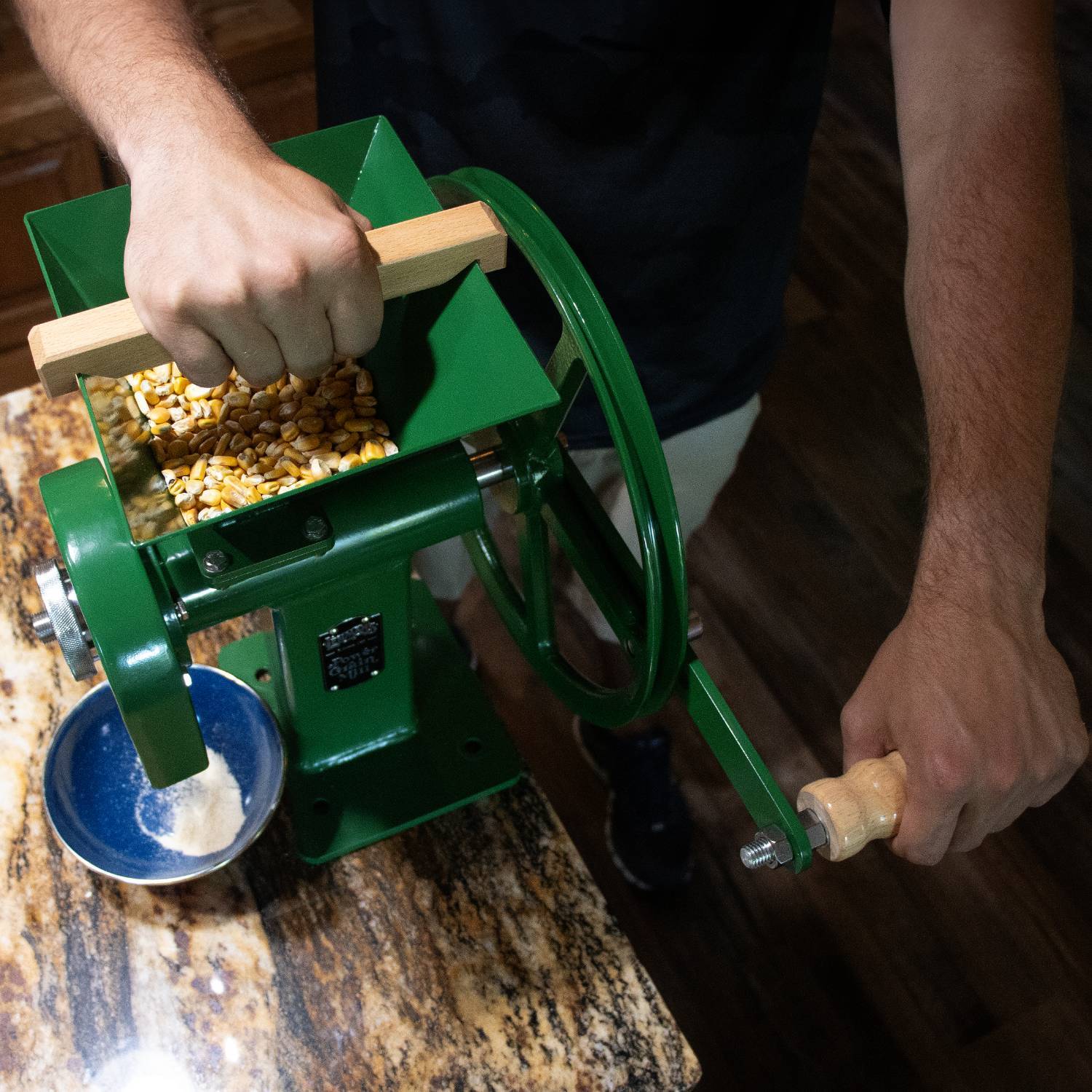 Lehman's Manual Power Grain Mill, Grinds Any Dry Grain to Flour, 6 Cup Capacity