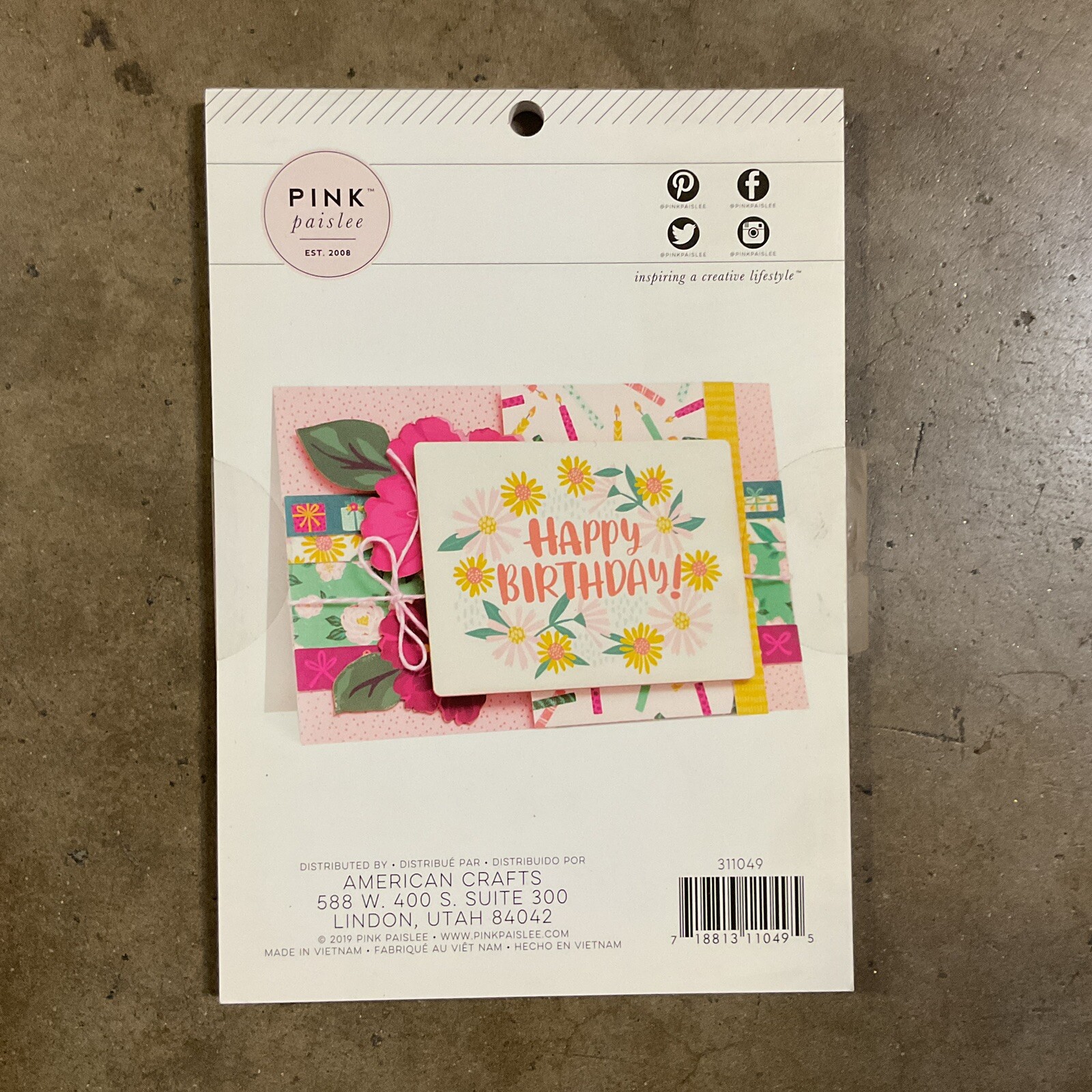 Pink Paislee - And Many More Collection - 6” x 8” Paper Pad with Foil Accents