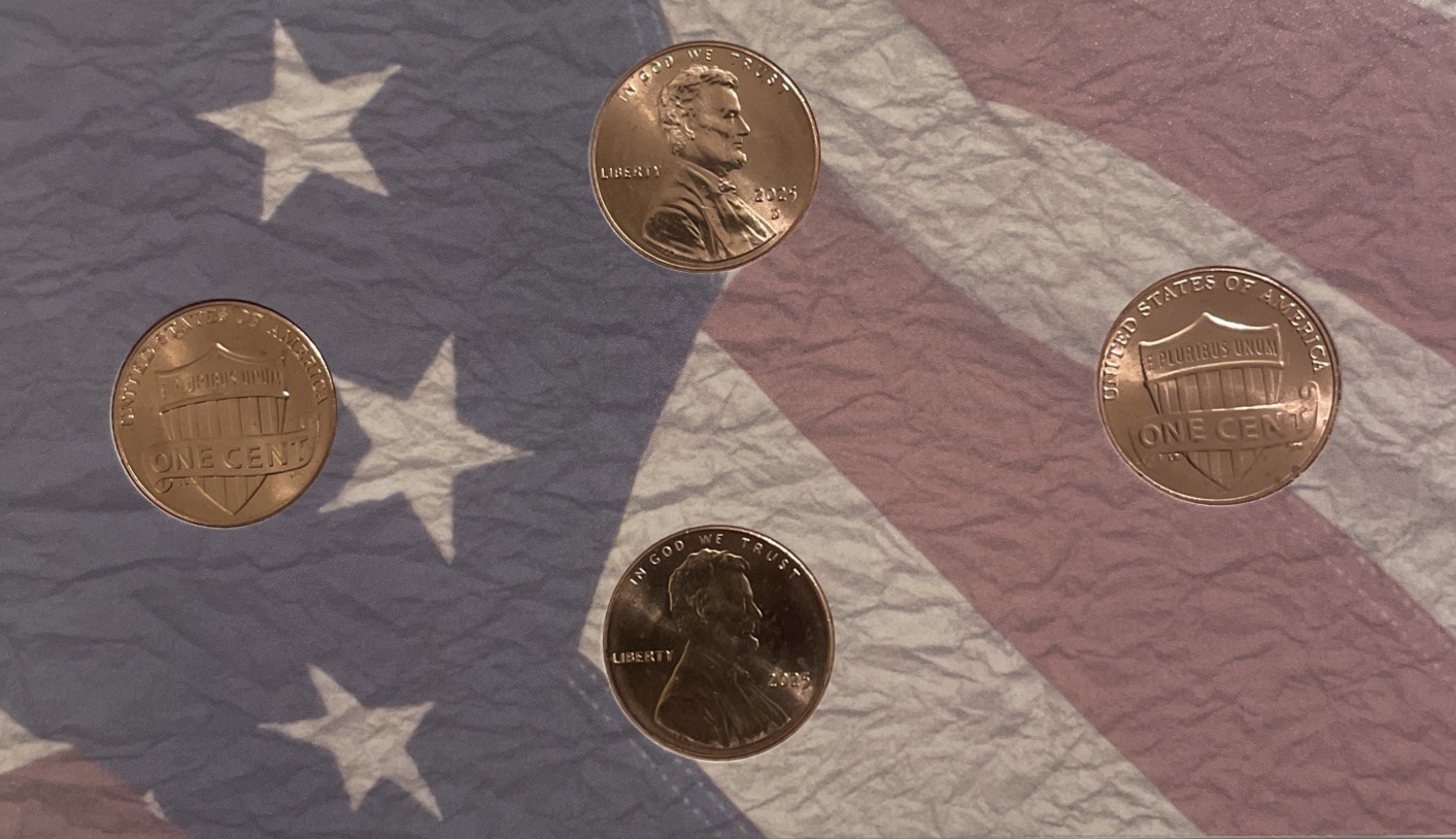 2025 PD BU Uncirculated Lincoln Shield Penny Cents set The Last Penny US Mint