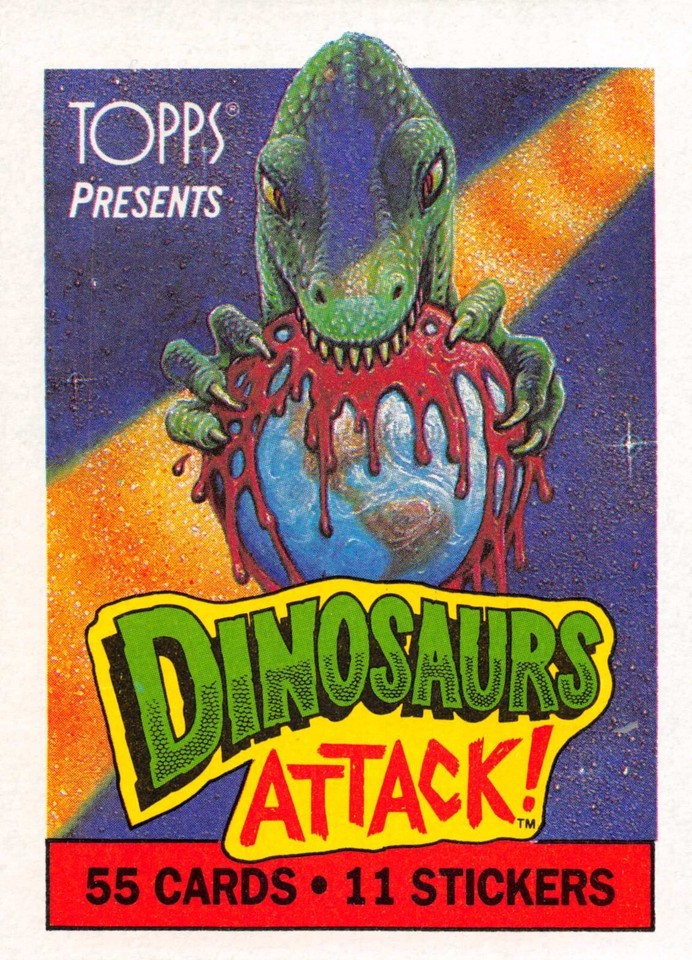 1988 Topps DINOSAURS ATTACK! You Pick 1-55 or Sticker 1-11 FREE SHIP 5+ READ NM