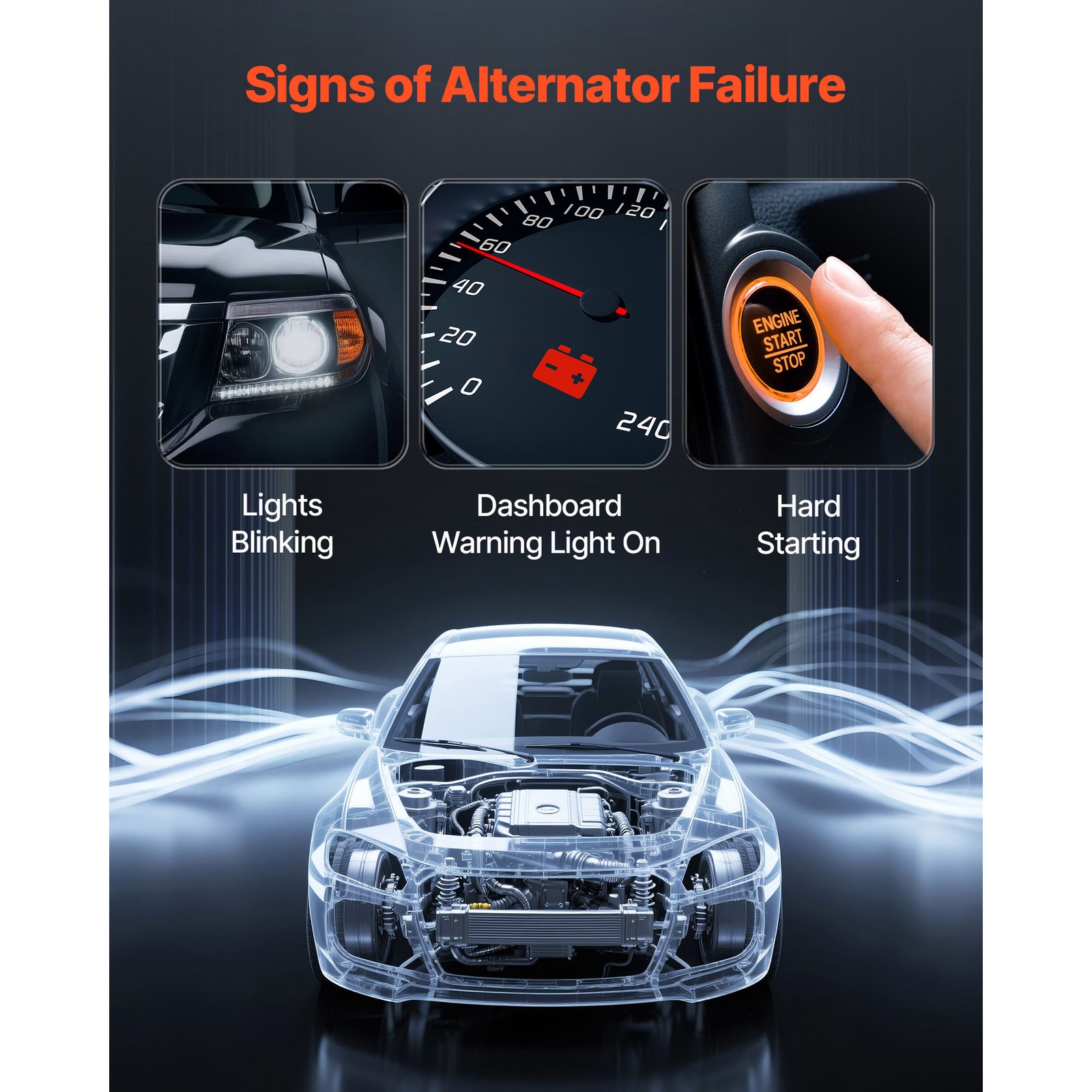 New Car Alternator fit Chevrolet Impala Monte Carlo 3.5L 3.9L 2006-2011 11185