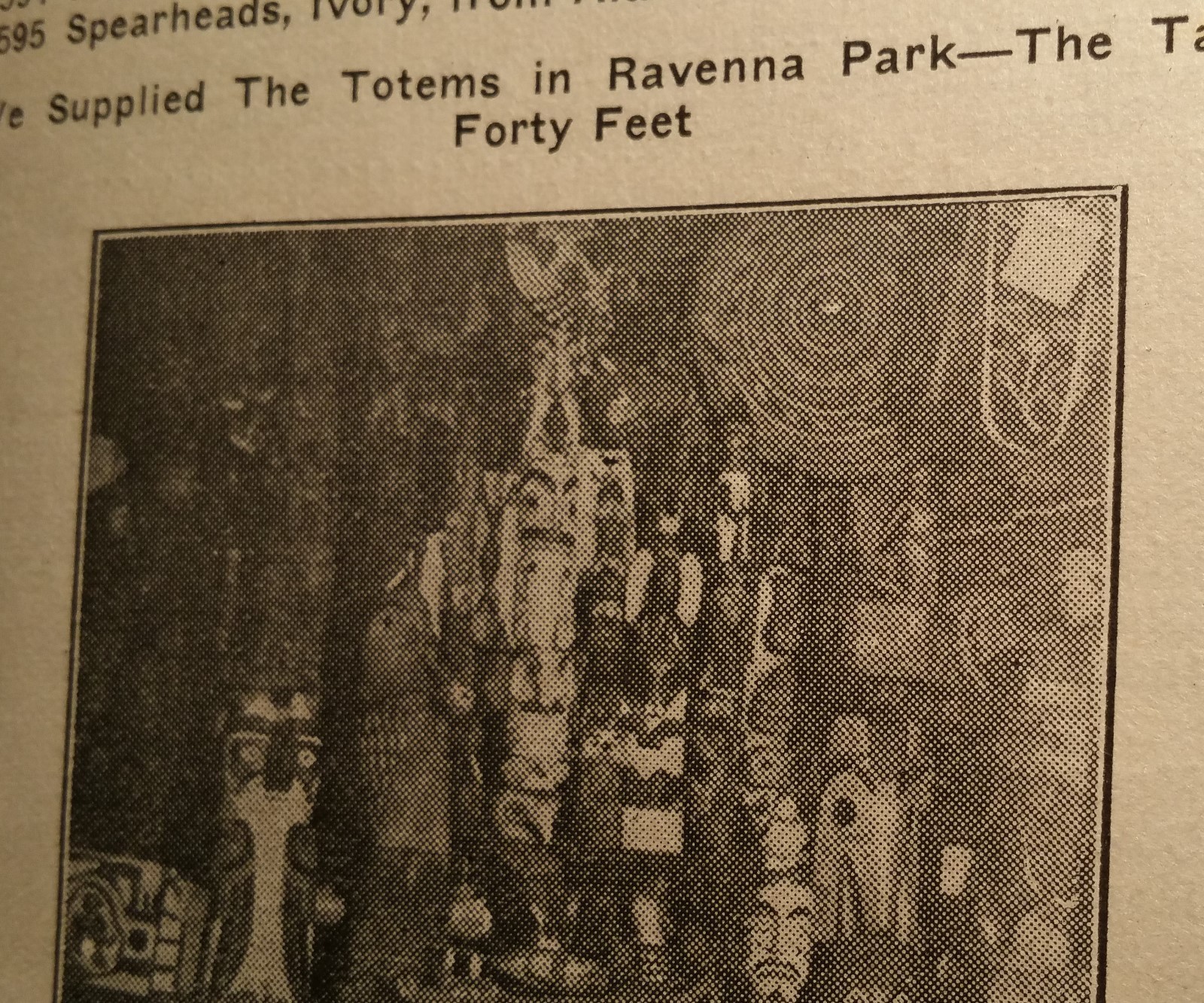 YE OLDE CURIOSITY SHOP antique seattle alaska pacific wood vtg tiki totem pole