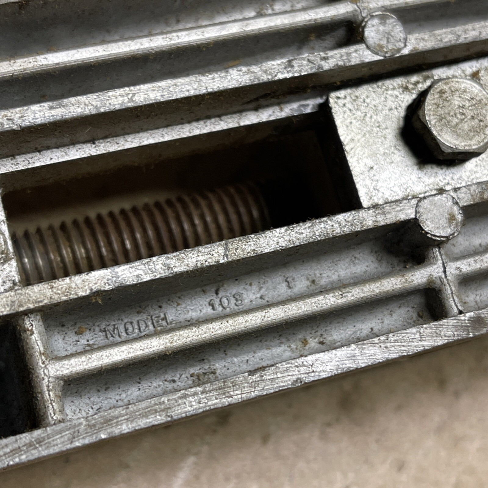 Vintage SEARS DUNLAP 2-3/8" Jaws Length aluminum drill press vise Working Great