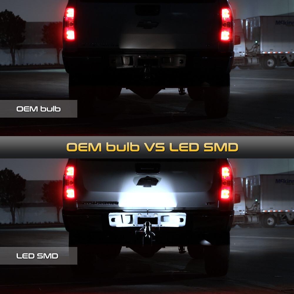 1999-2013 Chevy Silverado Avalanche BRIGHT SMD LED License Plate Lights Lamp SET