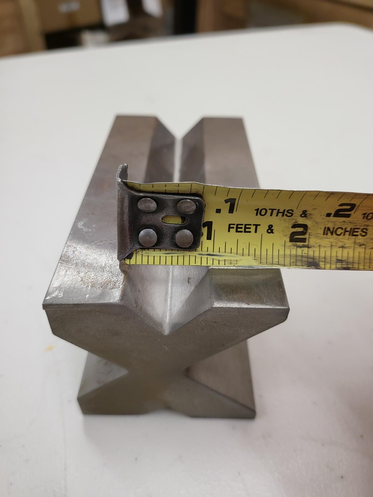 4.5" Press Brake 4-Way Die V Openings 2" 1.5" 1" & .5" V Open Free Shipping BTB2