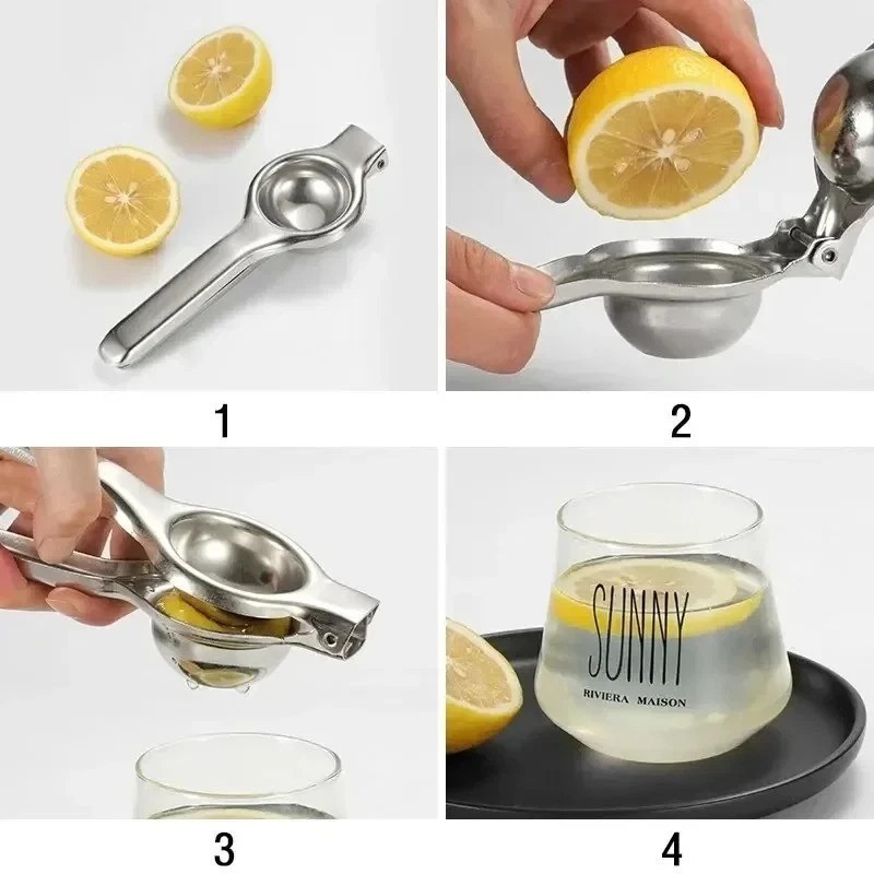 Stainless Steel Kitchen & Bar Lemon Orange Lime Squeezer Juicer Hand Press Tool
