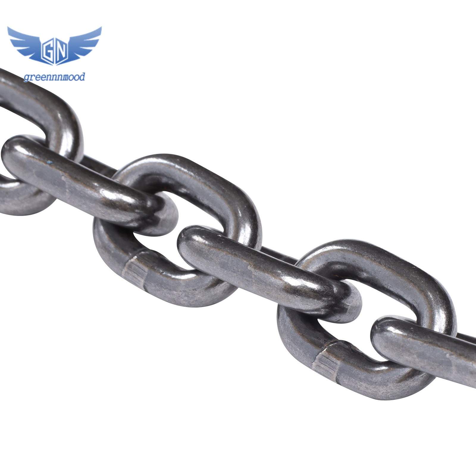 6600LBS Double Leg Chain Sling with Hooks, 5Ft 5/16" G80 Alloy Steel 2 Leg Red