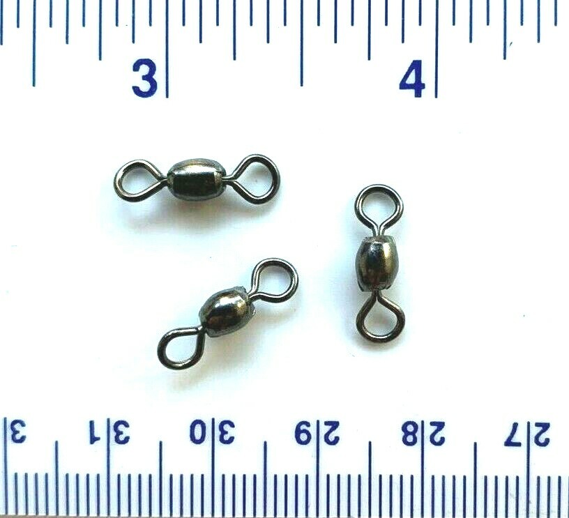 1000 GT Super Strong Black Nickel Crane Swivels Size 4 - 80# Test