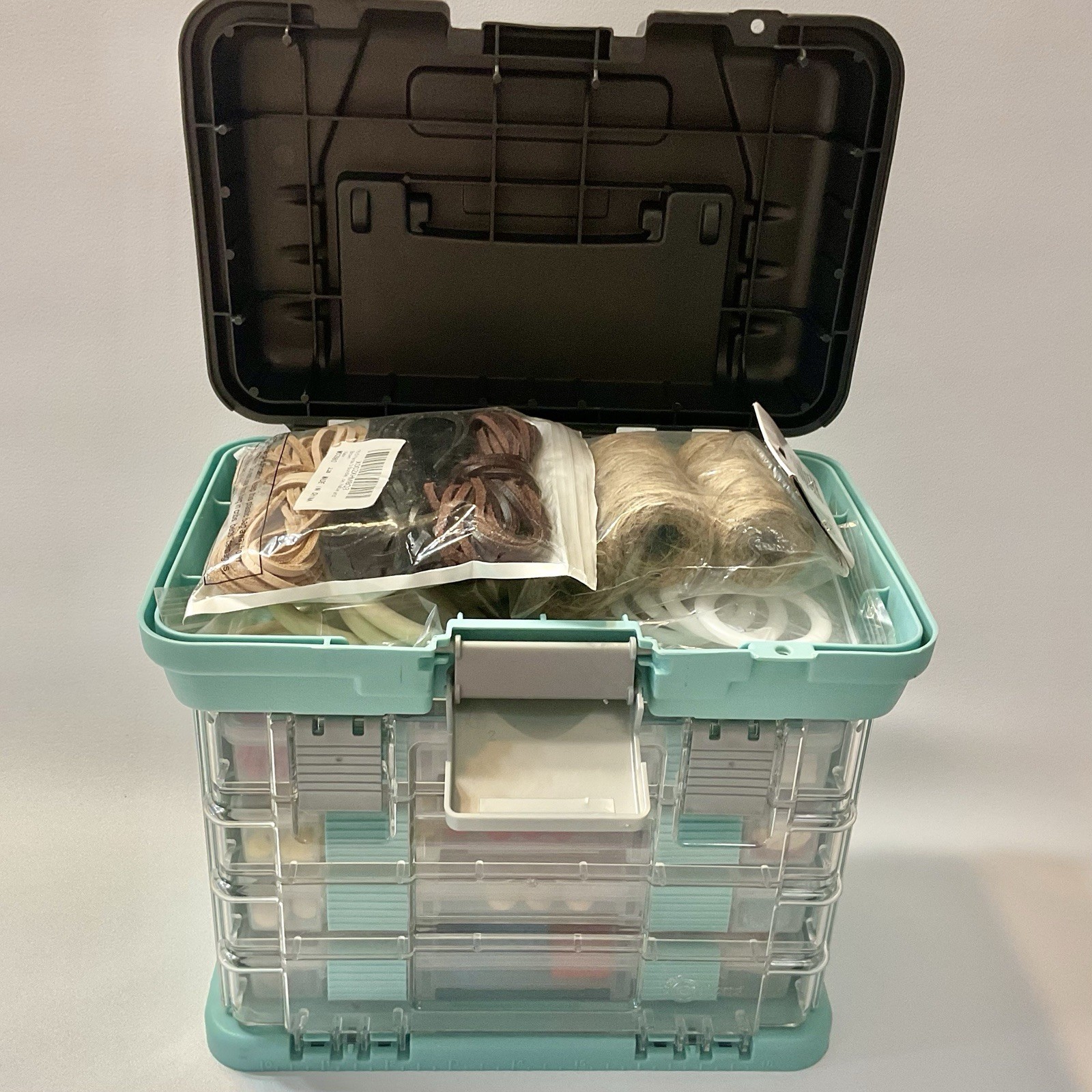 Creative Options Gray Grab N Go Rack System with Macrame Supplies