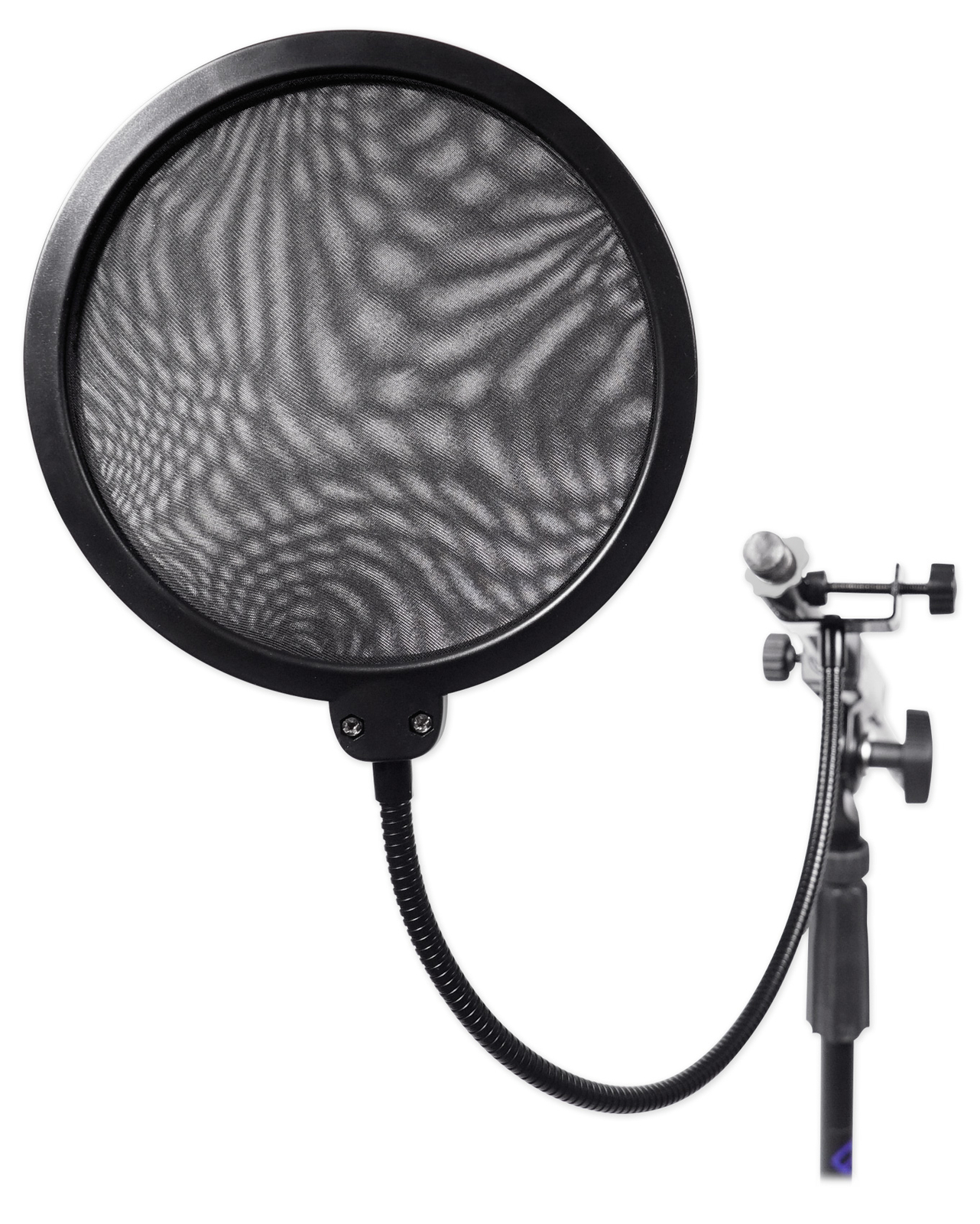Rockville RockPop Double Screen Recording Mic Pop Filter w/Metal Gooseneck Clamp