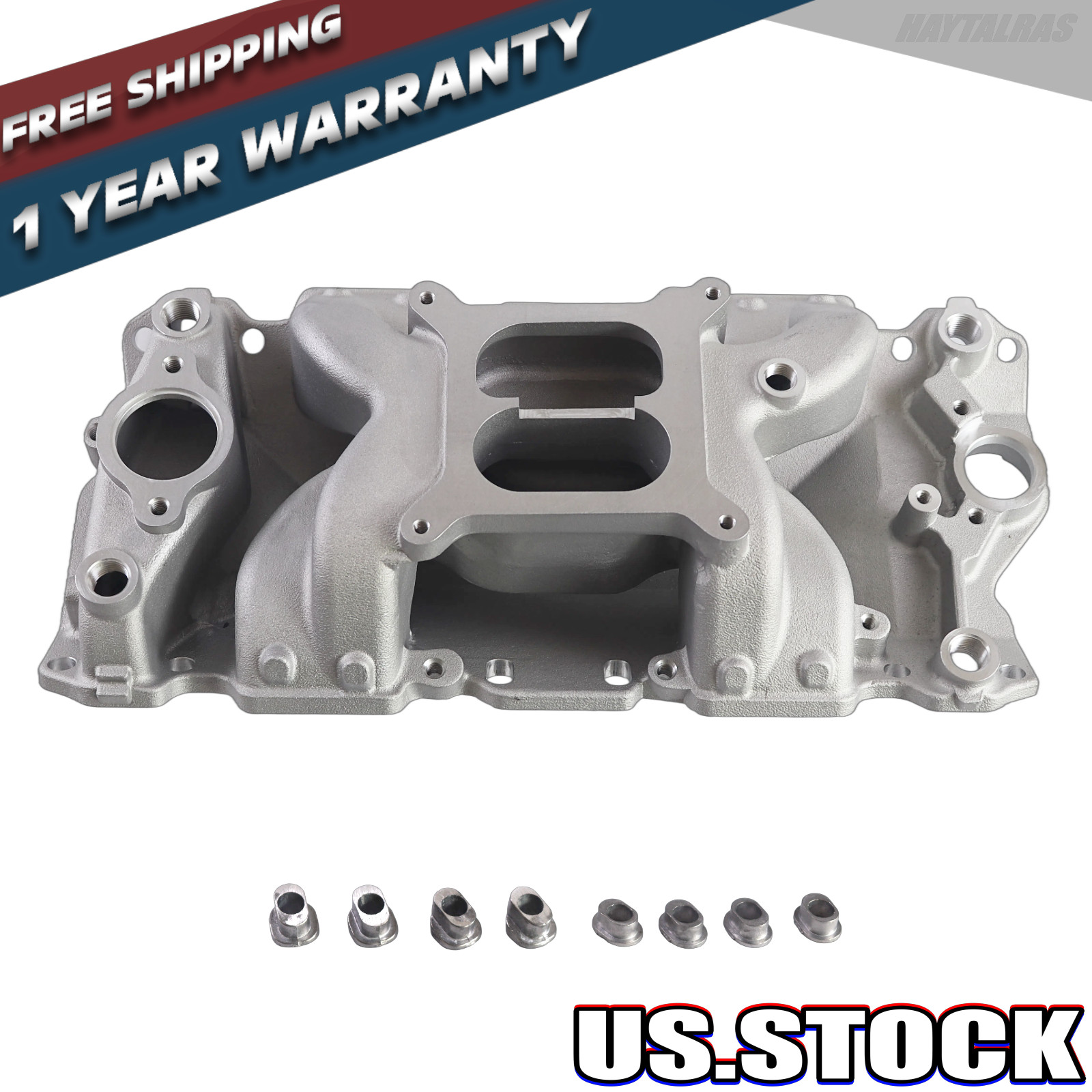 Dual Plane RPM Air-Gap Intake Manifold 7501 For Chevy Small Block 55-86 262-400