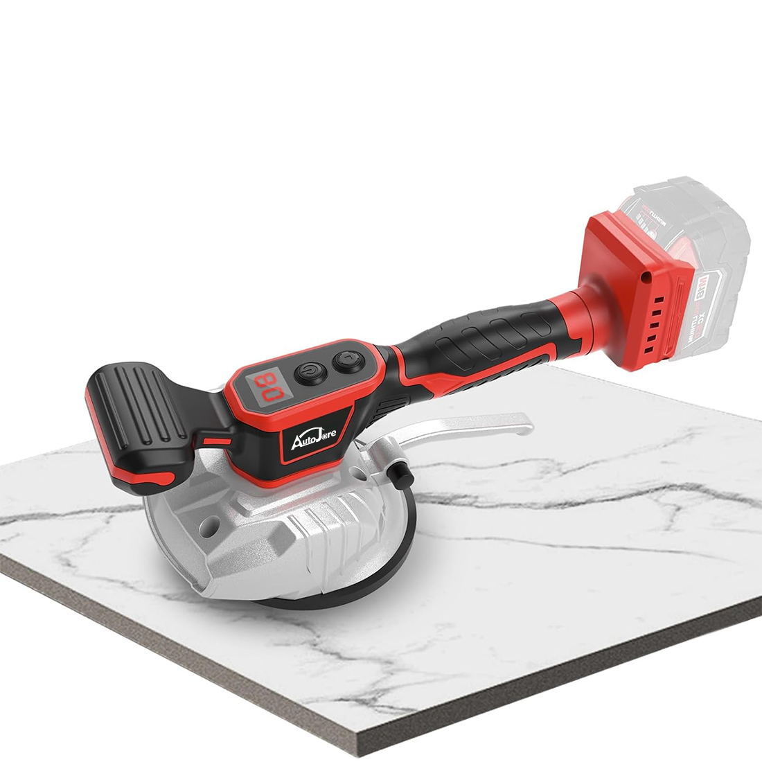 Tile Vibration Leveling Machine for Milwaukee 18V Battery,Suction Cup 8-speeds