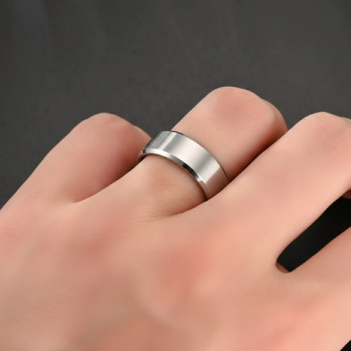 Tungsten Carbide Wedding Band Ring Brushed Silver Mens Jewelry Size 6 to 12