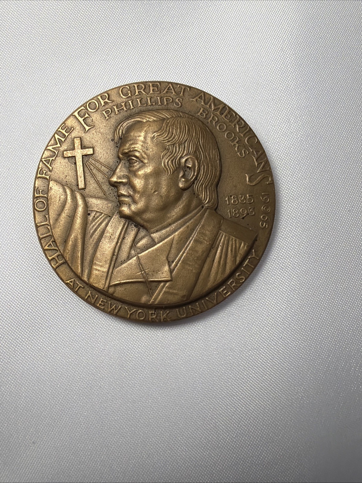 Hall of Fame for Great American Phillips Brooks Medallic Art Co. Bronze Medal