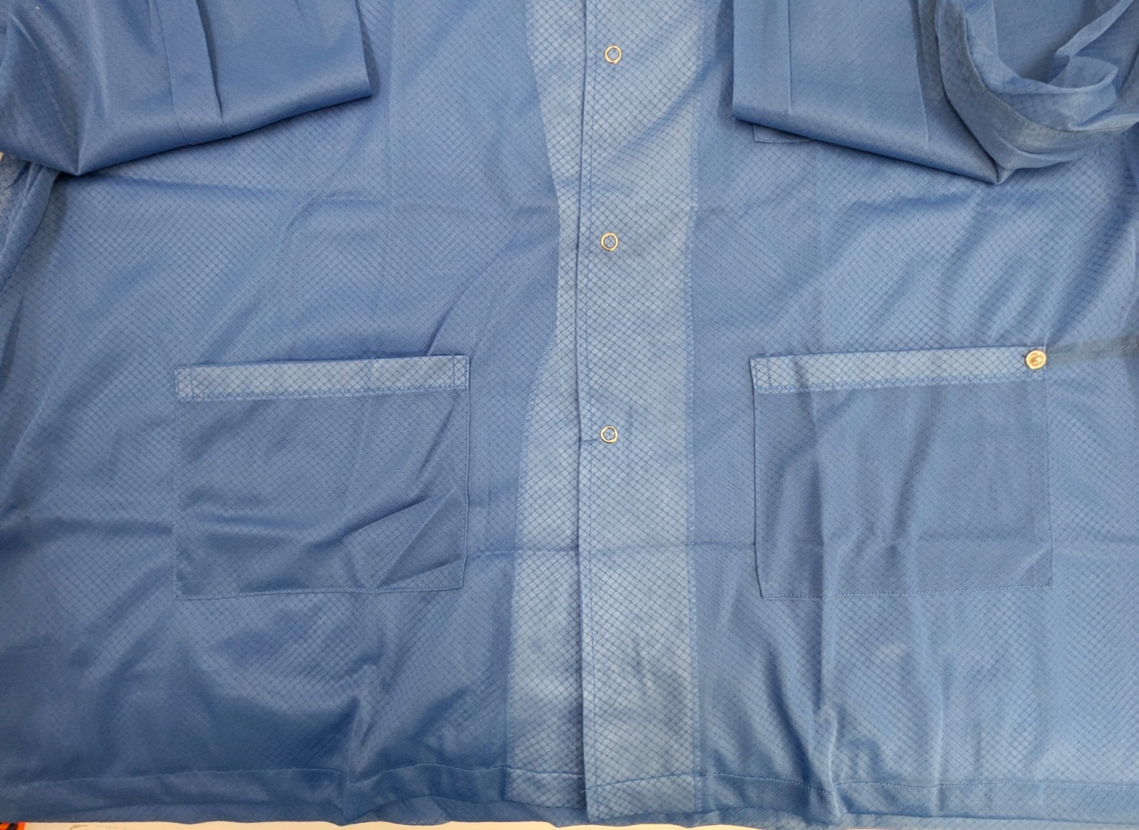 NOS! Transforming Tech ESD Jacket, Lightweight Poly-Carbon Blend 5XL Blue