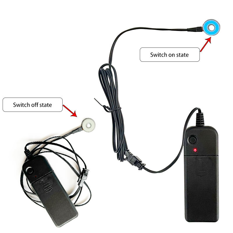 Detroit Become Human Cosplay Connor Temple LED Light Kara Circle Head Glow Props