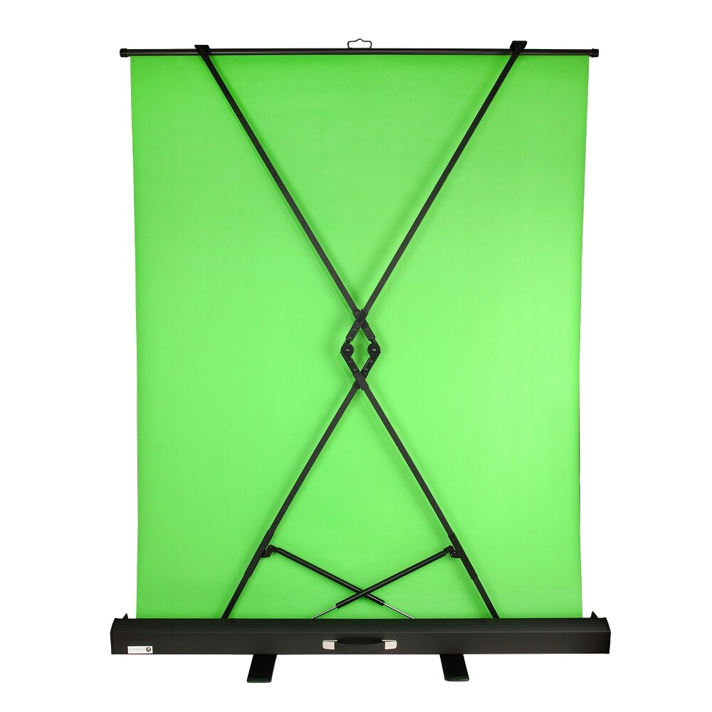 Homegear Collapsible Pull Up Green Screen Video Photography Background 5ft x 6ft
