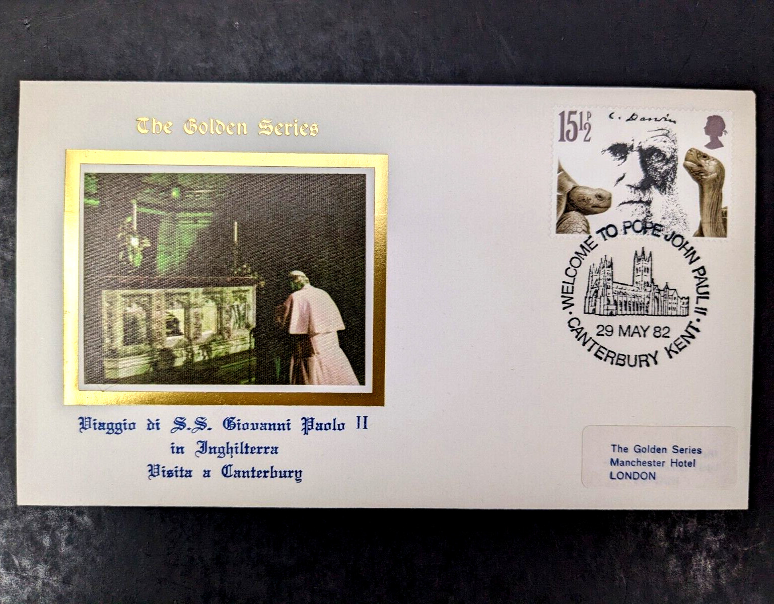 Pope John Paul II, The Golden Series Trip to England, 10 Covers Plus Stamps