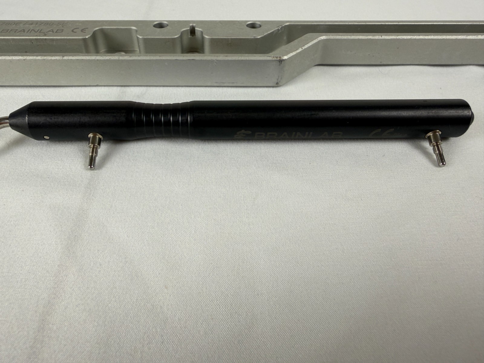 Brainlab 41780E / 41780-5E Pointer Cranial Surgical Instrument w/ Tray Neuro