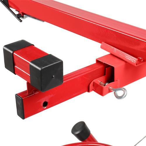 11FT Drywall Lifter Panel Hoist Jack Rolling Caster Construction Lockable 150lbs