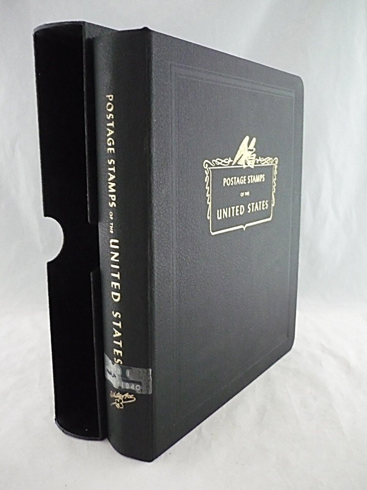 WHITE ACE COMMEMORATIVE STAMP ALBUM - 69 PLATE BLOCKS - 1932-1941 + DUST COVER