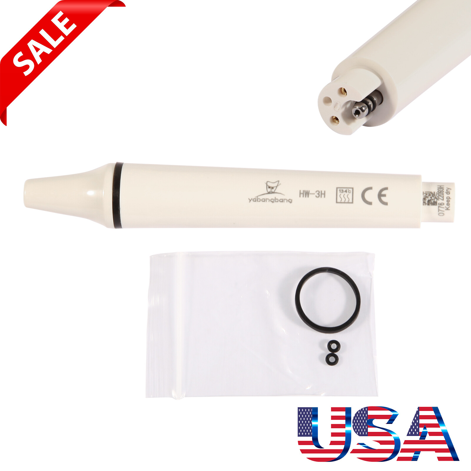 Dental Piezo Ultrasonic Scaler Handpiece fits EMS WOODPECKER Cavitron 135℃ HW-3H