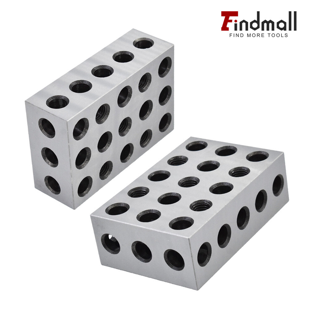 1 Matched Pair 2-4-6 Blocks 23 Holes .0002" Machinist Precision 246 Jig 2 4 6