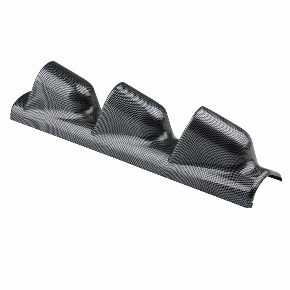 2" 52mm LEFT HAND DRIVE Pod A Pillar Triple 3 Hole Mount Gauge Holder Carbon